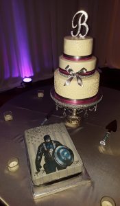 Wedding and Groom's Cake - Captain America / Philadelphia Eagles Fan!